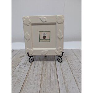 Pfaltzgraff Naturewood Square Soap Dish Cream 6"